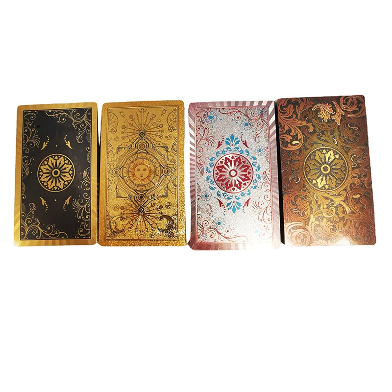 Bộ Bài Tarot Lá Vàng Bằng Nhựa PVC Chống Thấm Nước