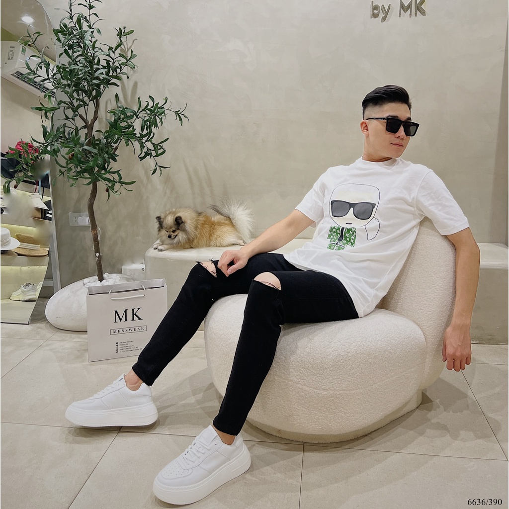 Quần Jean Đen Rách Gối Thời Trang Nam 6636
