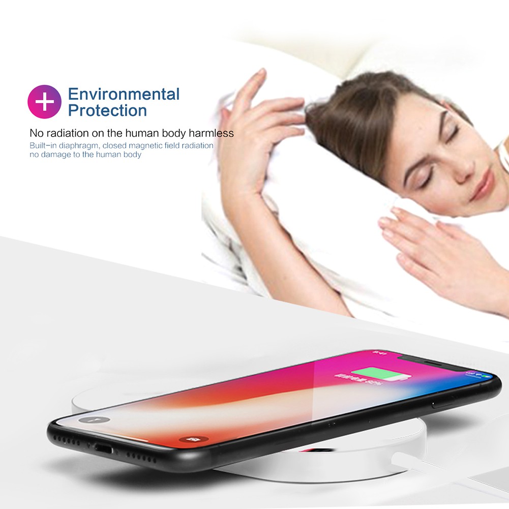 Đế Sạc Nhanh Không Dây 2 Trong 1 Đa Năng Cho Iwatch Iphone8 Iphonex Note8 Note5