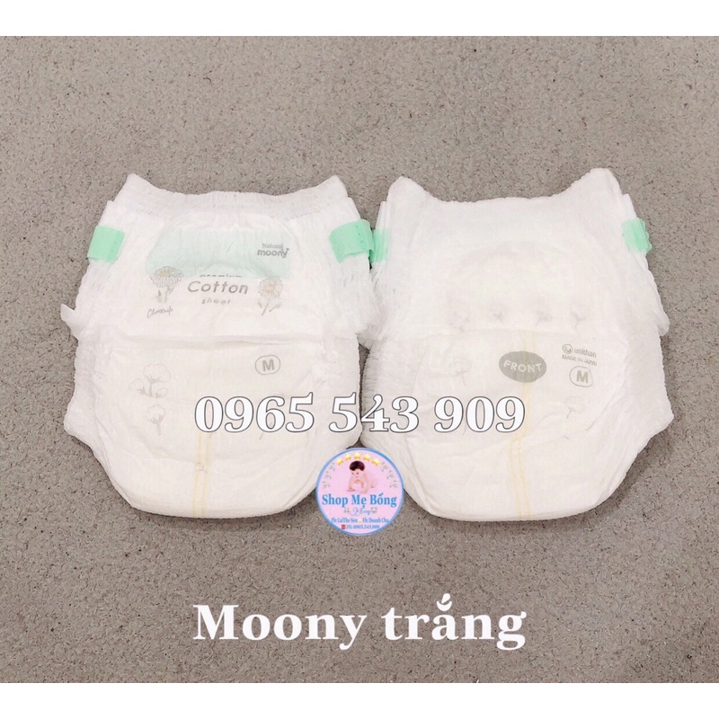🍒Tã/Bỉm🍒Dán/Quần Moony Trắng, Moony Xanh Cộng Miếng Nội Địa Nhật đủ Size NB96/S90/M68/M64/L50/XL44