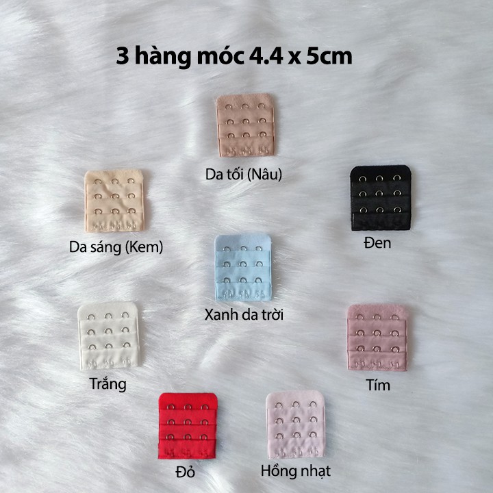 Móc nối áo ngực thép không gỉ 2,3,4 móc - Dây nới rộng áo ngực