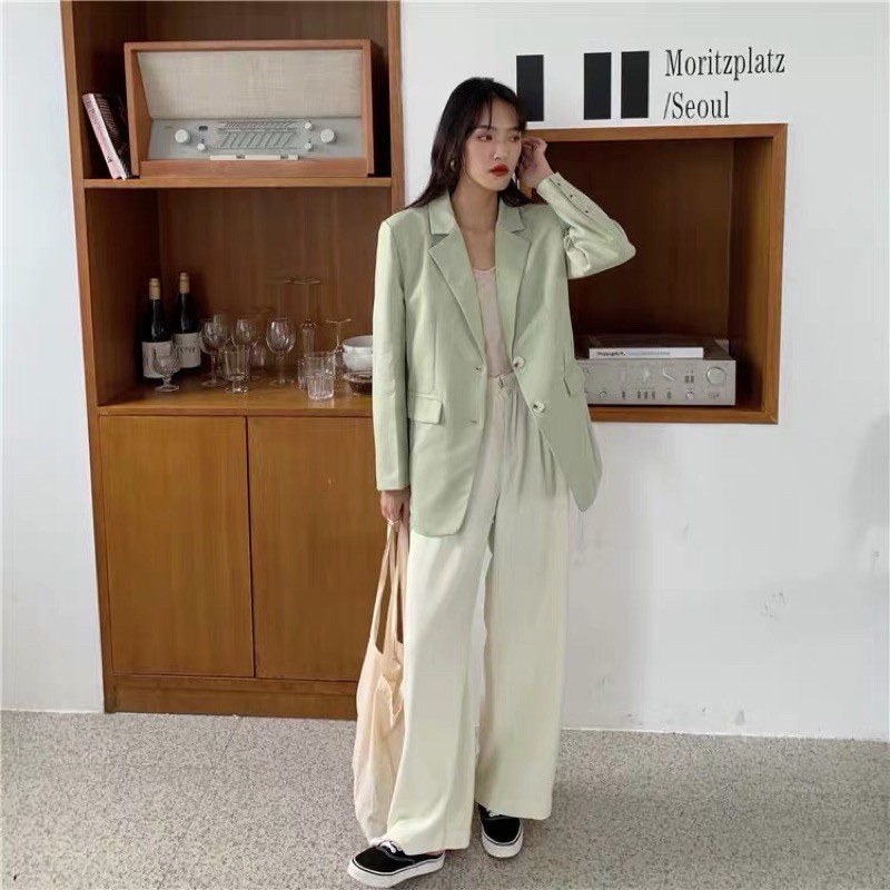 (Hàng có sẵn) Áo Blazer phong cách trẻ trung (phom thoải mái, có ảnh chụp thật) | BigBuy360 - bigbuy360.vn