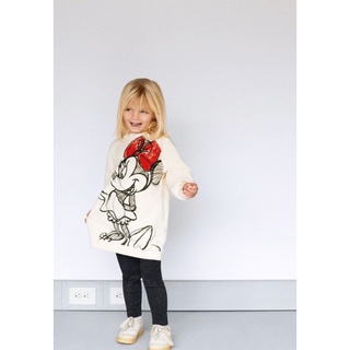 Bg748- set micky trắng nơ đỏ kèm quần legging đen
