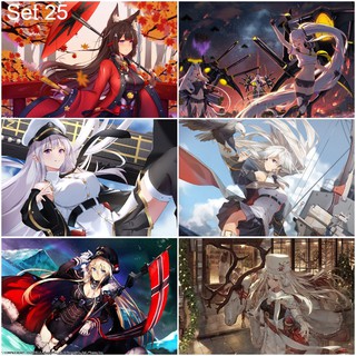 Bộ 6 Poster game Azur Lane (4) (bóc dán) - A3,A4,A5