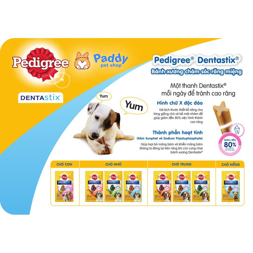 Bánh Xương Sạch Răng Cho Chó Pedigree Dentastix