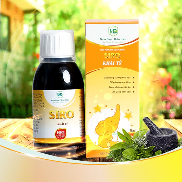 Siro Khải Tỳ - Tăng Đề Kháng Nam Dược Hạnh Đặng dạng lỏng chai Siro 125ml