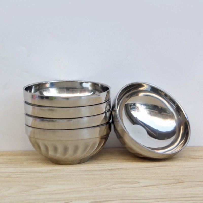 Bát cơm inox 2 lớp Đk 11.5cm ( combo 10 chiếc)