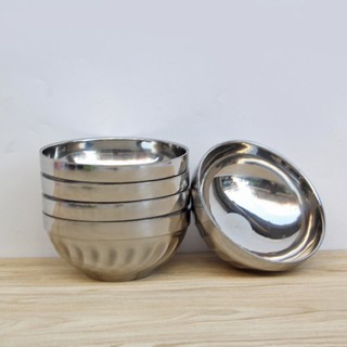 Bát cơm inox 2 lớp Đk 11.5cm ( combo 10 chiếc)