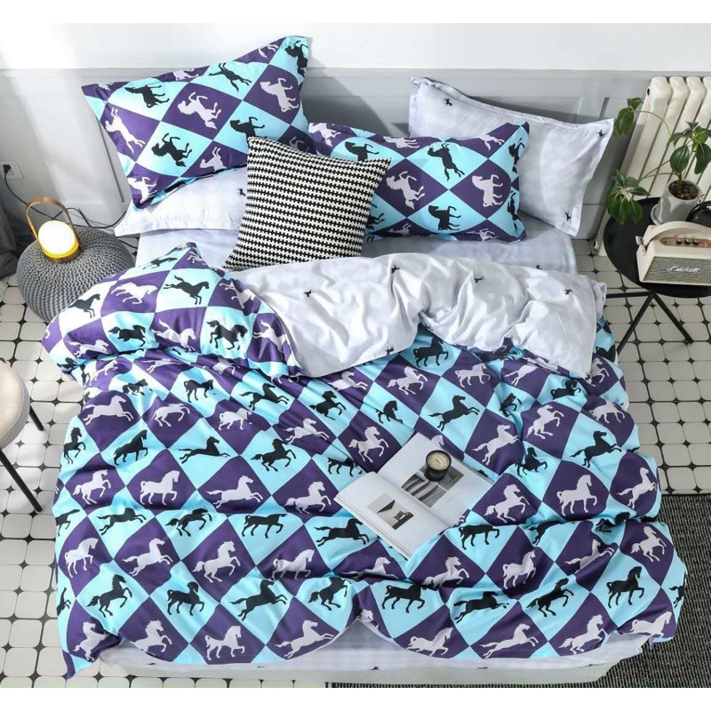 bộ ra drap chải giường gồm 5 món