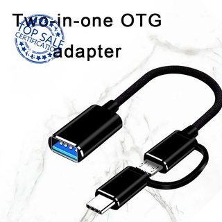 Cáp Chuyển Đổi 2 Trong 1 Type-C Micro USB Sang USB 3.0 Micro P4O4