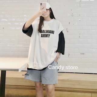 Áo thun 🦋 pha tay armi nam nữ mặc đôi mặc nhóm đi chơi đi tiệc đi biển mix kèm chân váy quần jeans sooc  đùi áo phông nữ