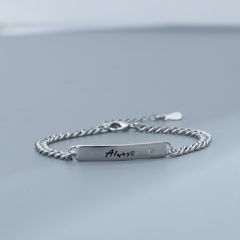 Vòng Tay Dây Xích Dày Phong Cách Hip Hop Cho Cặp Đôi