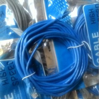 Dây cáp mạng LAN CAT5E UTP Highspeed bấm sẵn 2 đầu RJ45 (vỏ nhựa PVC nhiều màu)