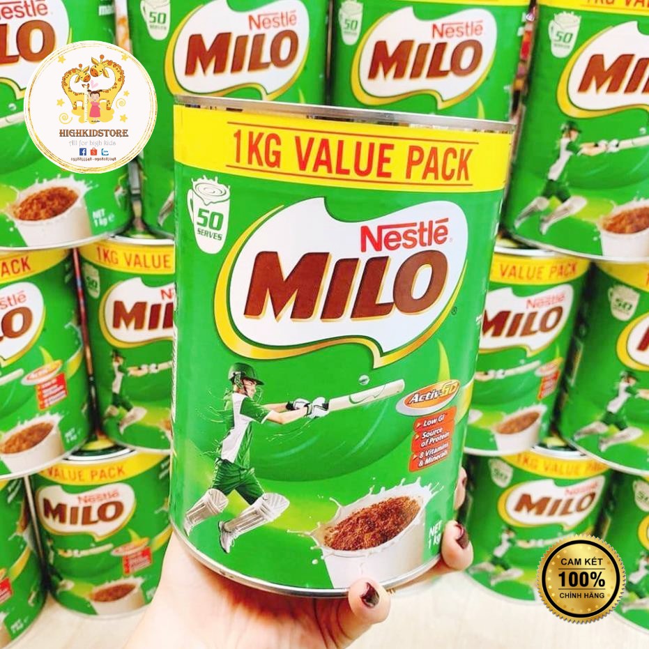 MILO 1KG NỘI ĐỊA CHUẨN ÚC [Date mới nhất]