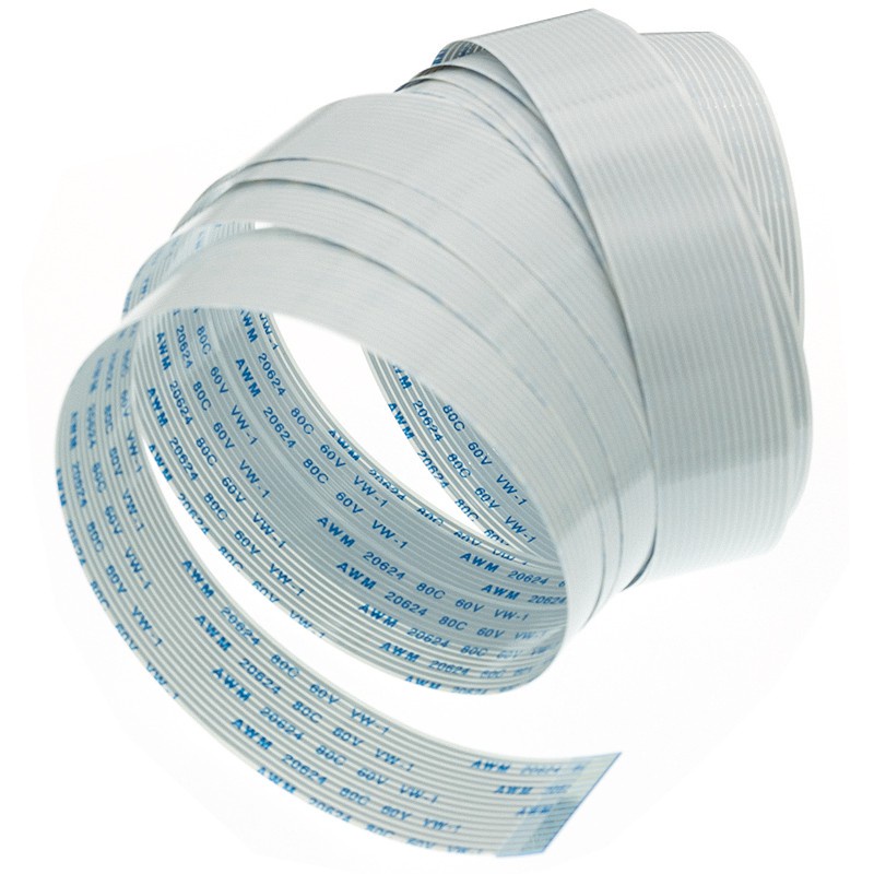 Dây Cáp Flex Dẻo Cho Raspberry Pi Model B + 2M 1M 50CM 30CM 15CM 15 Pins 15CM-200CM FFC 1.0mm Amp 20624 80C 60V VW-1