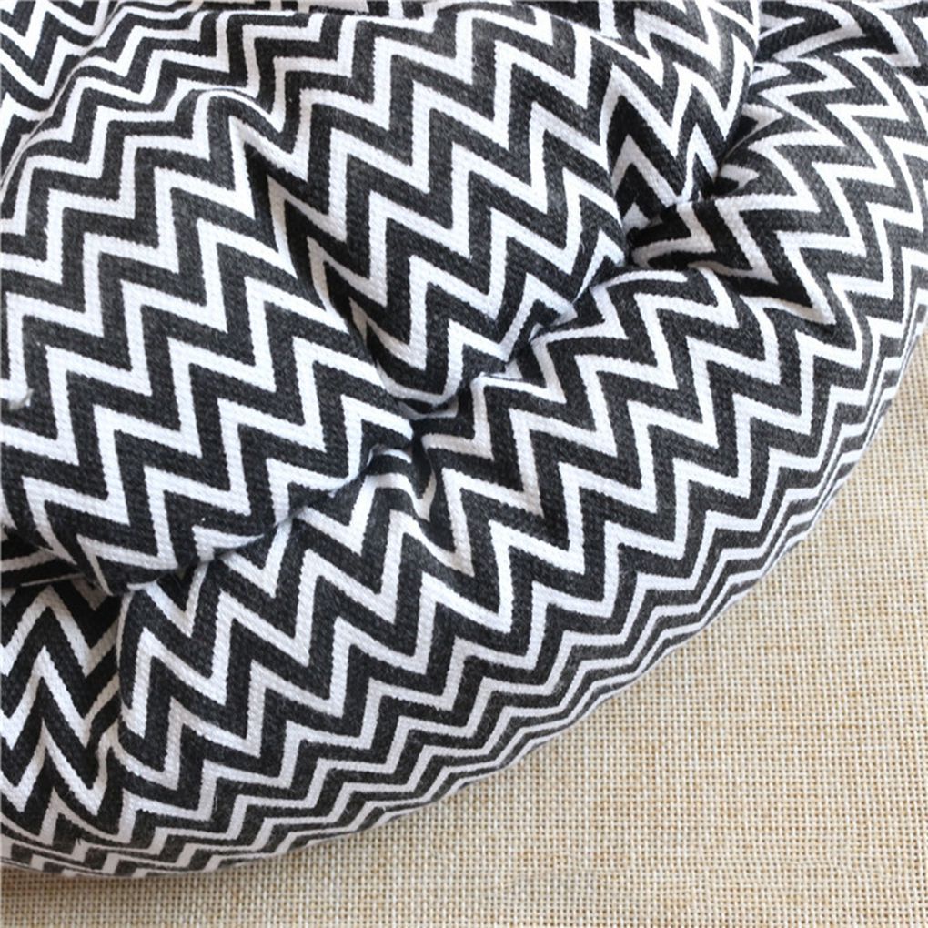 Nệm lót ghế sofa hình tròn bằng vải bông mềm mại cho thú cưng vào mùa đông