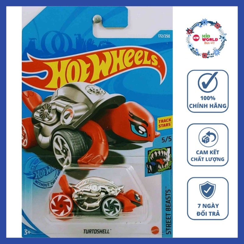 Xe mô hình Hot Wheels basic Rùa Turtoshell GTB77, 40K.
