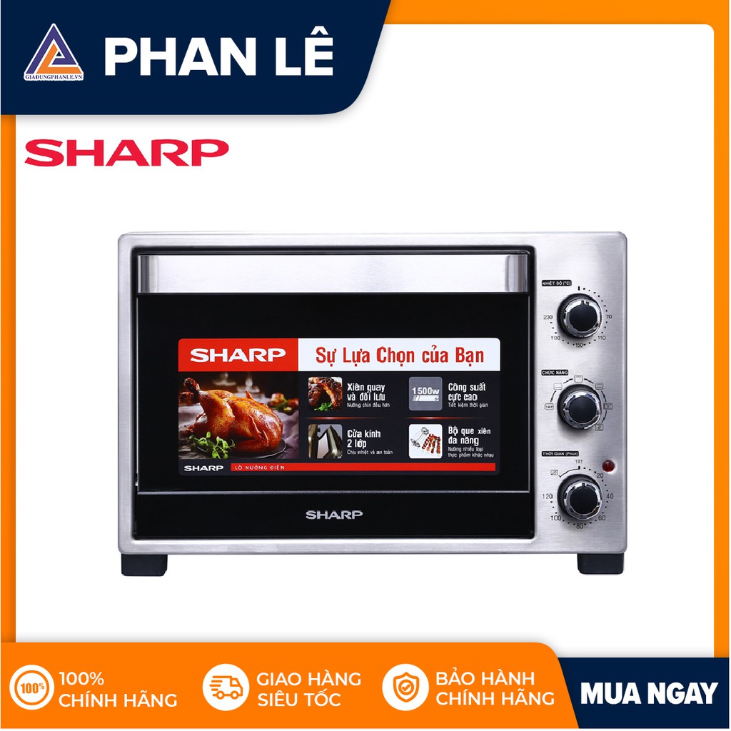 [Mã ELHADEV giảm 4% đơn 300K] Lò nướng Sharp EO-A323RCSV-ST