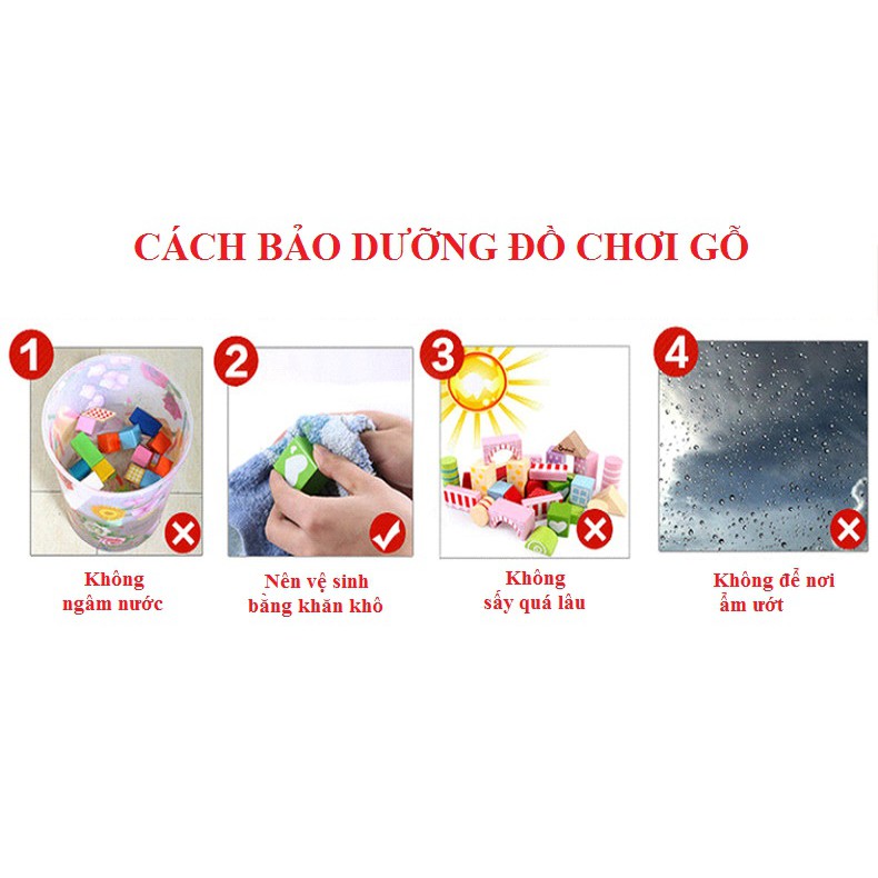 Đồ chơi rút gỗ nhiều màu loại thanh lớn dài 7.2cm