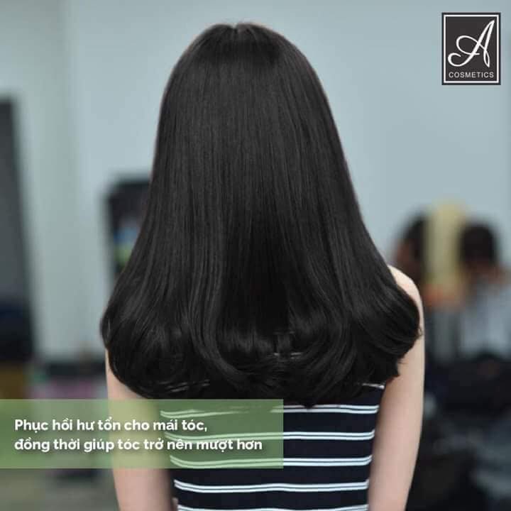 Ủ tóc Trà xanh Collagen Acosmetics 500g Giúp phục hồi tóc hư tổn