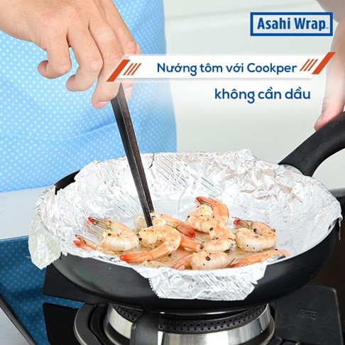 Màng nhôm chiên không dầu Nhật Bản Cookper 30cm x 3m