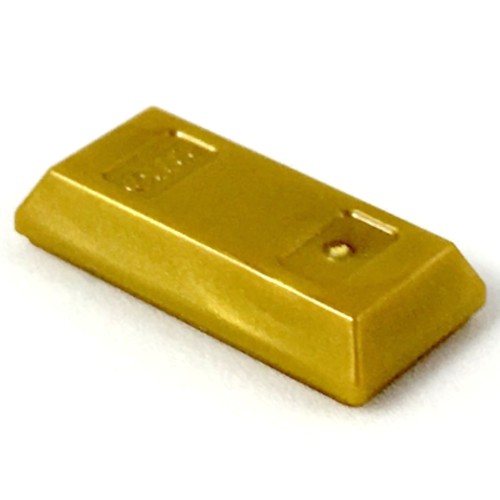 LEGO Thỏi  Vàng 1x2 /  Tấm Lát Nền 1x2 - Gold Ingot / Utensil Ingot 6207933 99563