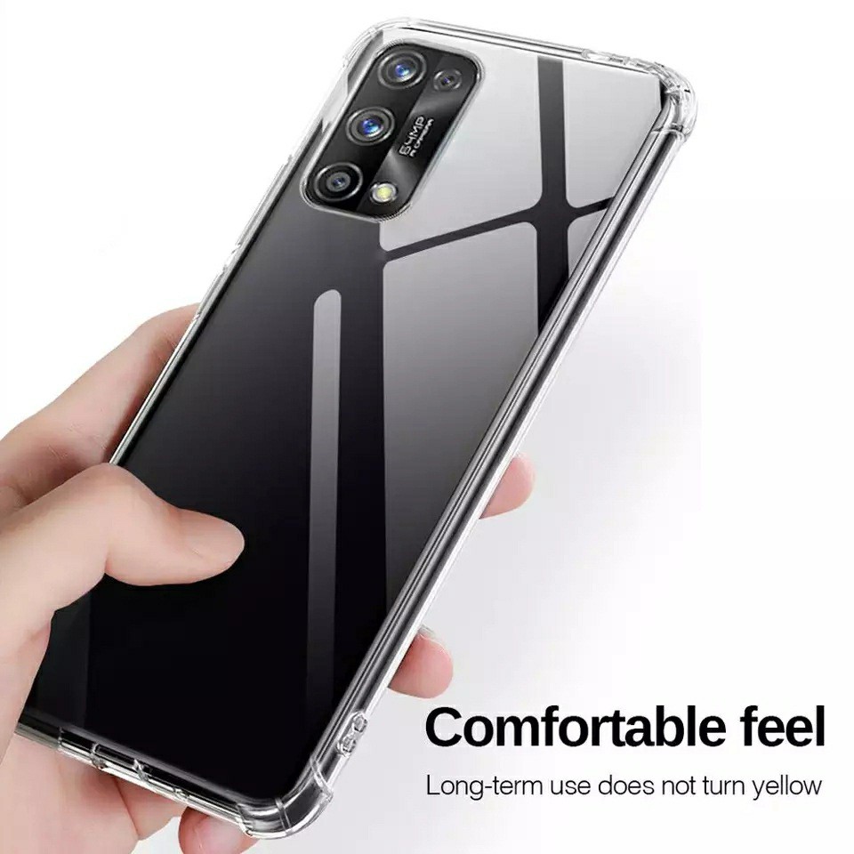 Ốp lưng Silicon dẻo trong suốt Realme Q2 / Realme V5 dùng chung chống sốc hạn chế ố vàng
