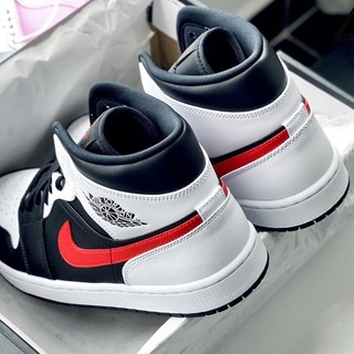 Giày Jordan 1 Mid "Black Chile Red" AUTHENTIC