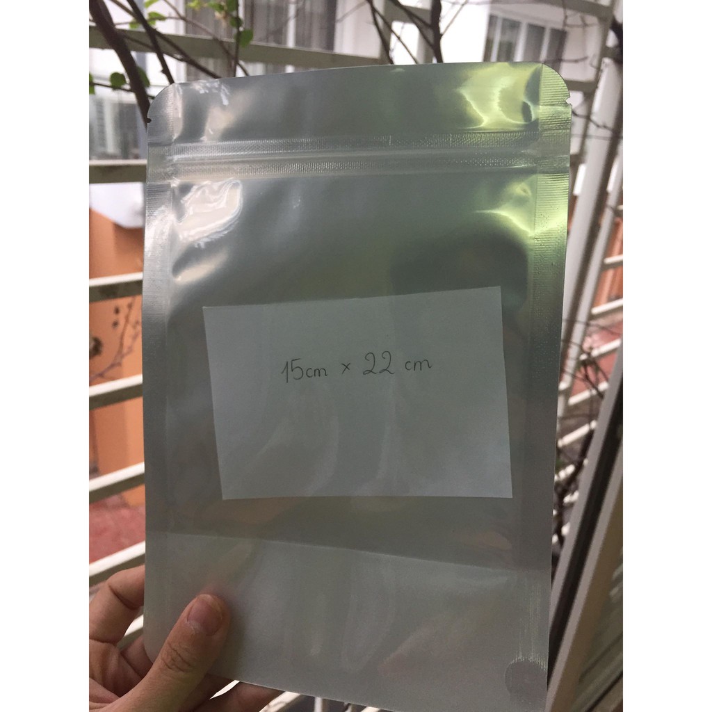 1 kg túi zip bạc đáy đứng loại 1