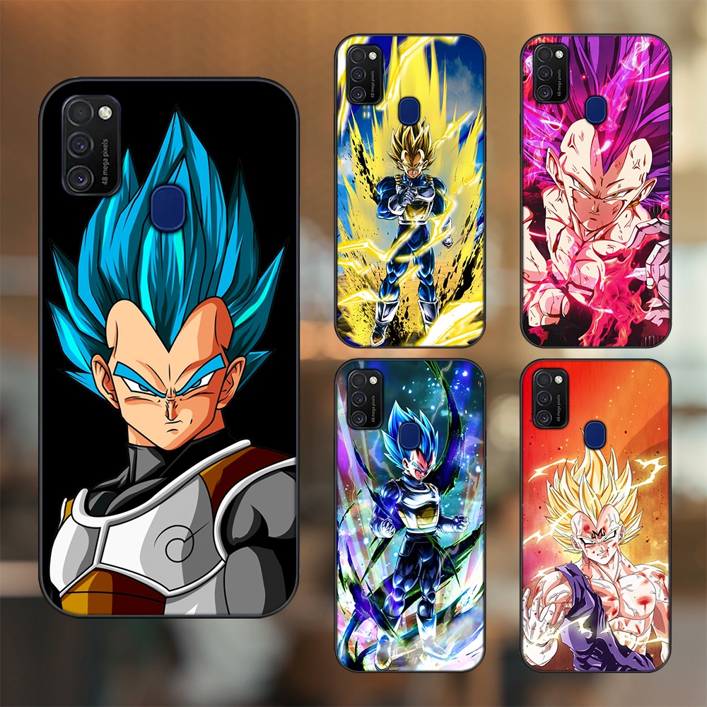 Ốp lưng Samsung M21, M30S viền đen in hình Vegeta Dragon Ball