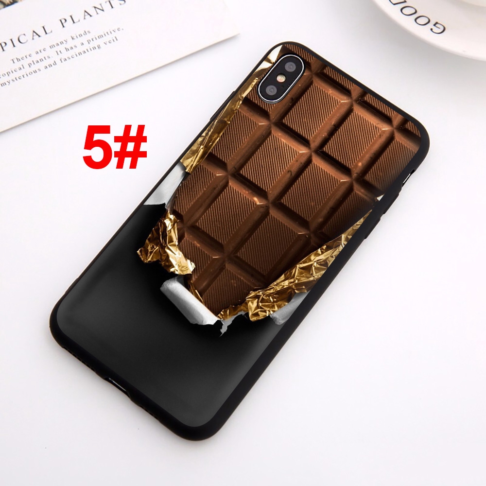 Ốp điện thoại silicon mềm hình Willy Wonka vàng + họa tiết chocolate 68F cho iPhone 11 Pro XS Max XR X 8 7 6S 6 Plus
