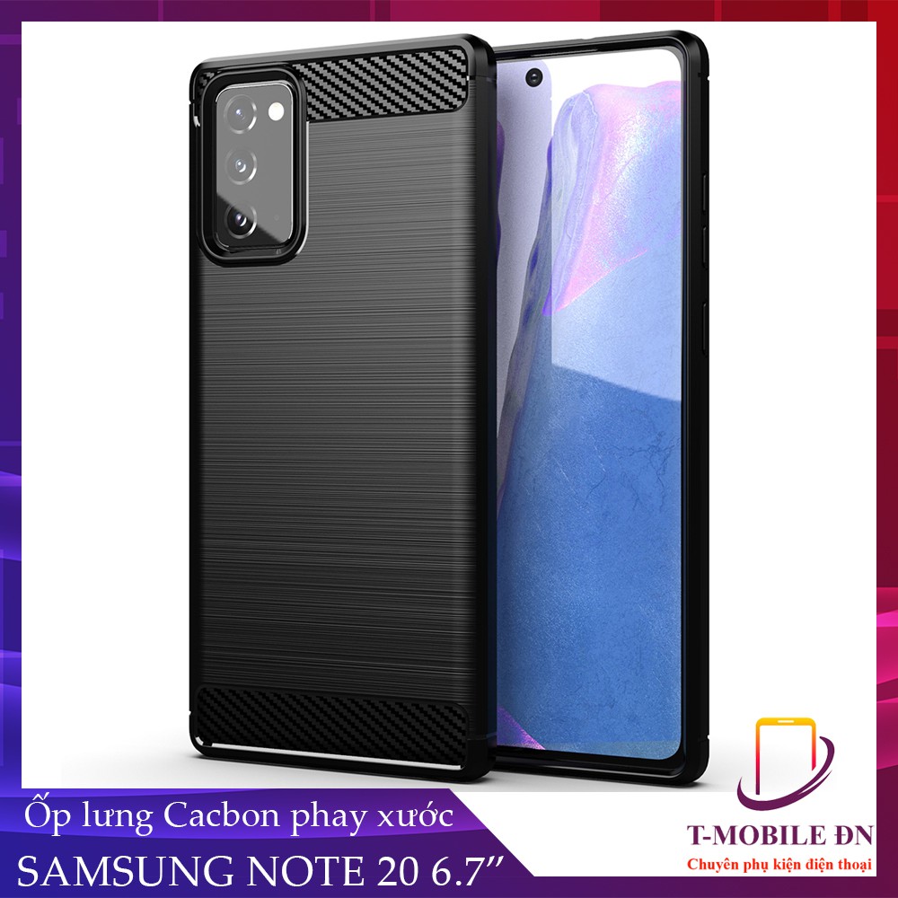 FREESHIP 50k_Ốp lưng Samsung Note 20 Note 20 Ultra Ốp Cacbon phay xước chống sốc chống vân tay