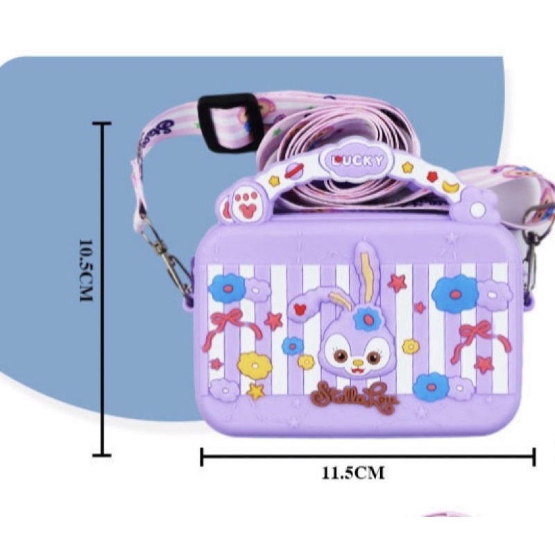 [SIZE MINI] Túi đeo chéo mini cho bé gái chất liệu silicon cao cấp phong cách Hàn Quốc