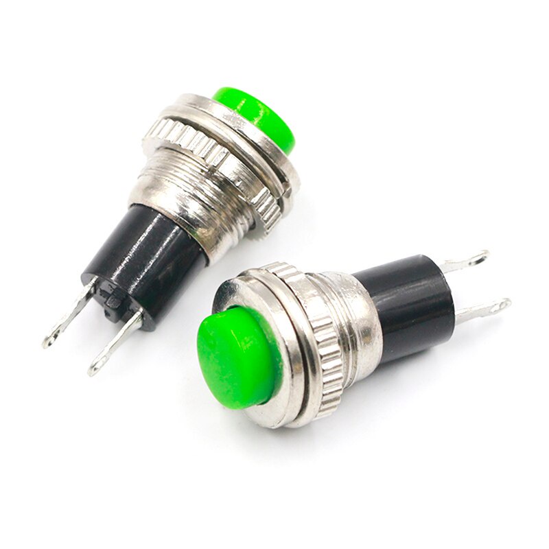 Set 10 Nút Nhấn Tròn 10mm Màu Trắng / Xanh / Đen / Vàng Chuyên Dụng