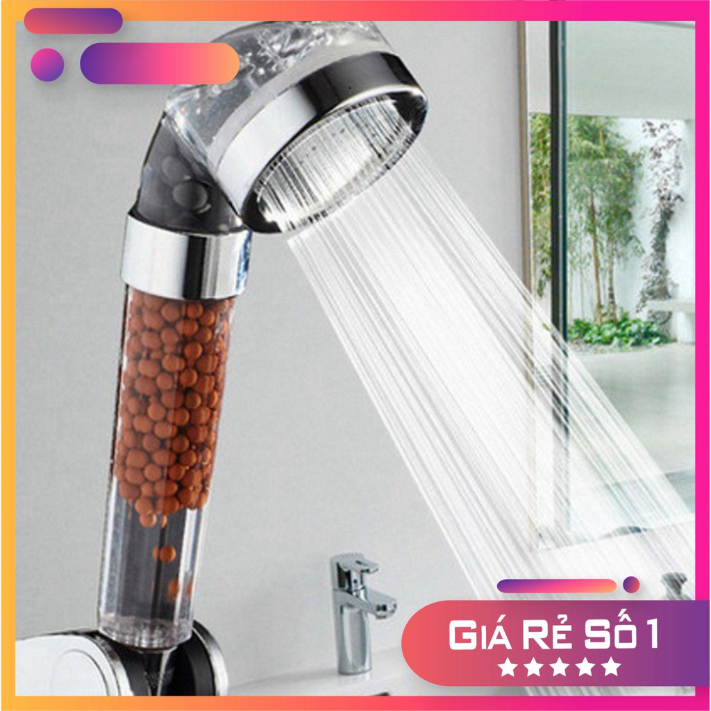 Vòi Tắm Hoa Sen Nano Tăng Áp Lực Cao Cấp - Vòi Tắm Hoa Sen Nano Công Nghệ Nhật Bản Mới 2021 Có Hạt Lọc Nano