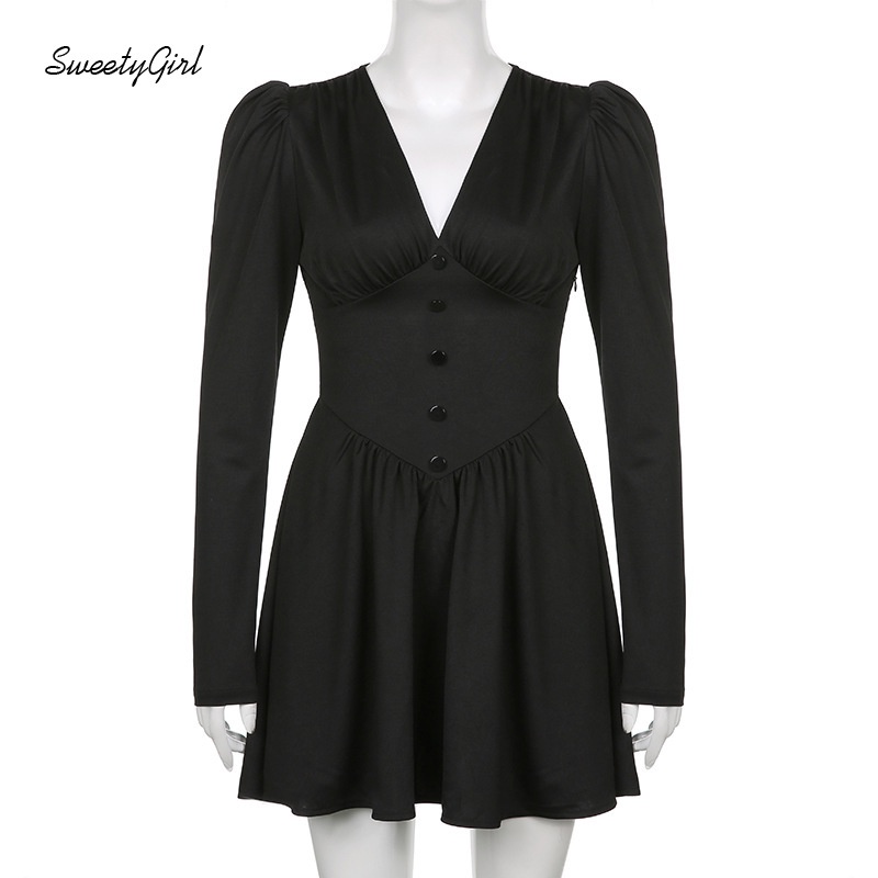 Đầm Midi Tay Dài Cổ Chữ V Dáng Ôm Thời Trang 2022 Quyến Rũ Cho Nữ