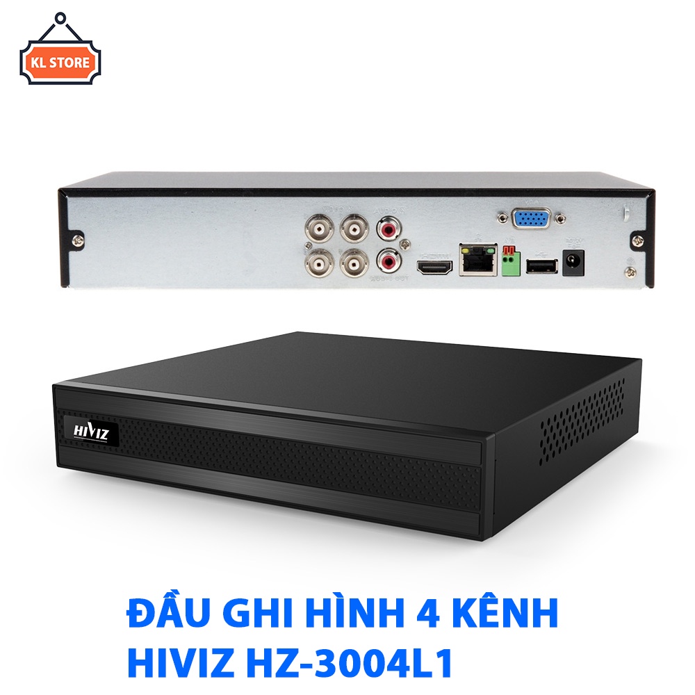 Đầu Ghi Hình 4 Kênh Hiviz HZ-3004L1 2MP Lắp Camera Analog/TVI/CVI/AHD/IP
