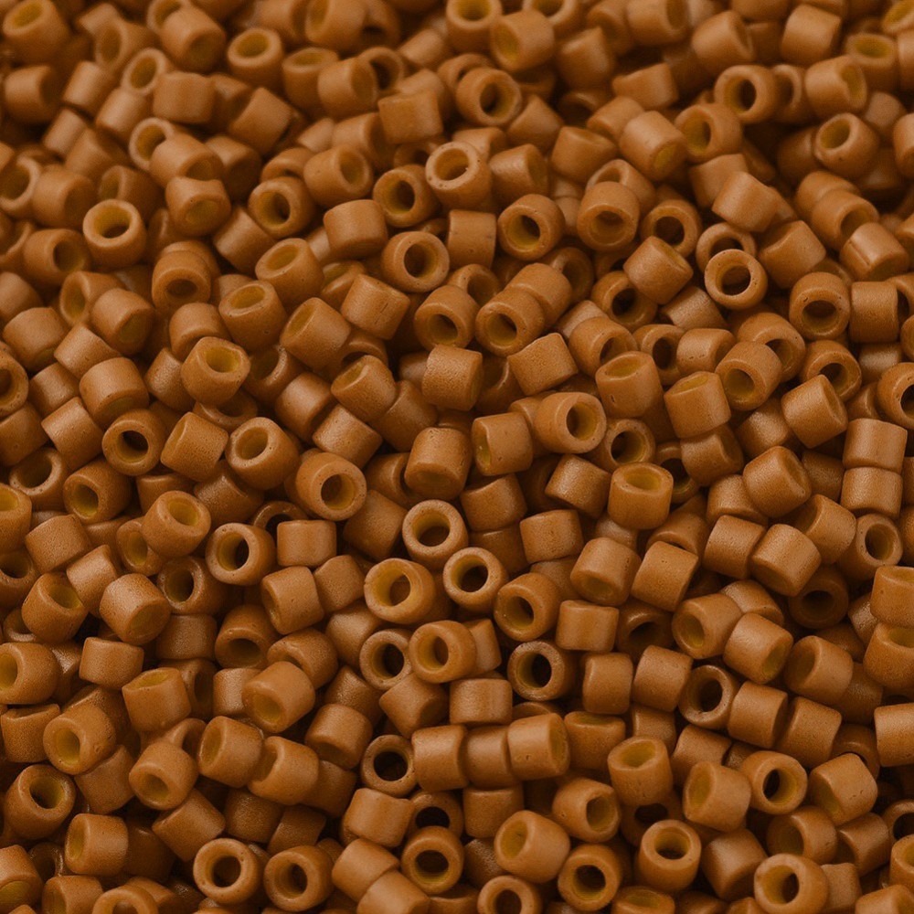 10g MIYUKI Delica Beads Cylinder Japanese Seed Beads 11/0  Metallic Gold Iris 1.3x1.6mm Hole: 0.8mm about 2000pcs/10g