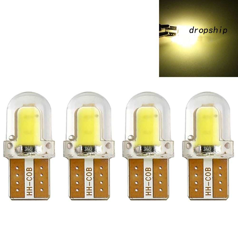 Set 4 bóng đèn led t10 w5w 12v chuyên dụng cho xe hơi