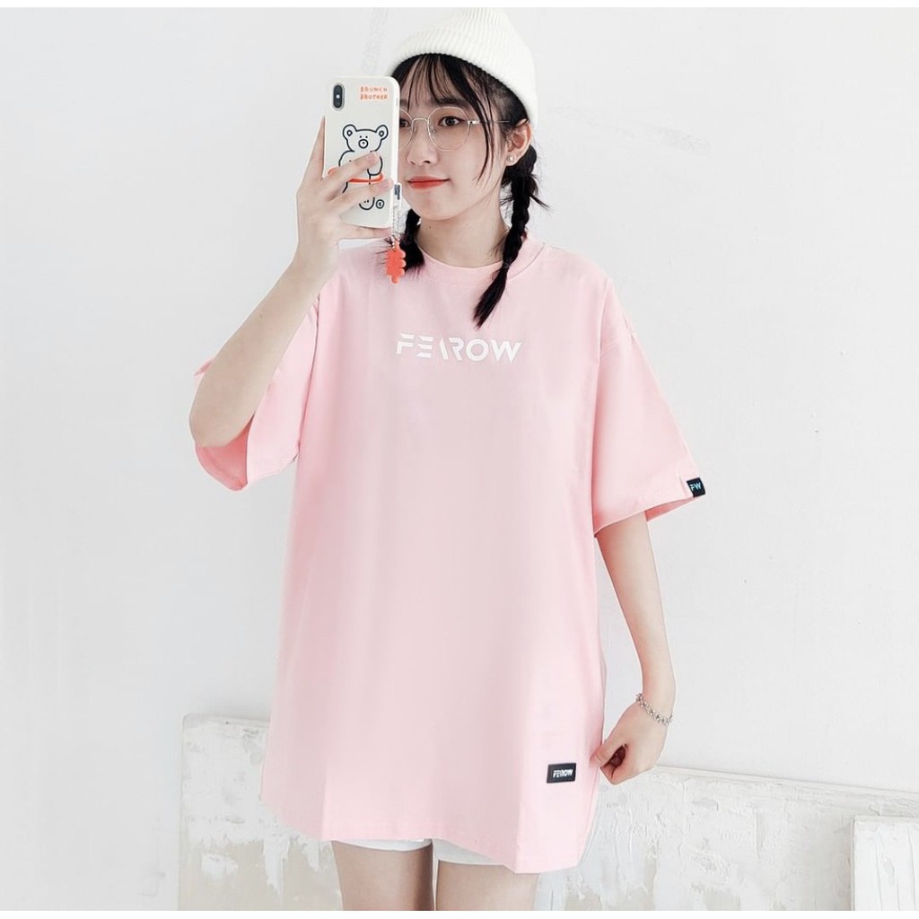 Áo thun nam nữ local brand unisex Fearow Signature / Màu Hồng - FW122