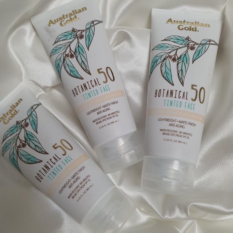 Kem chống nắng Botanical SPF 50 Australian Gold Tinted Sunscreen 88ml