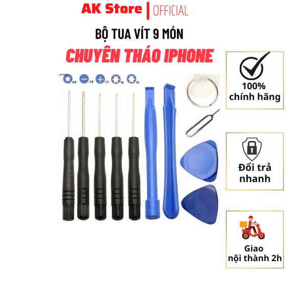 Tua Vít tháo mở iPhone & Điện Thoại 9 món mini 💖 Siêu Rẻ 💖 Bộ vít mini tiện dụng, đa năng