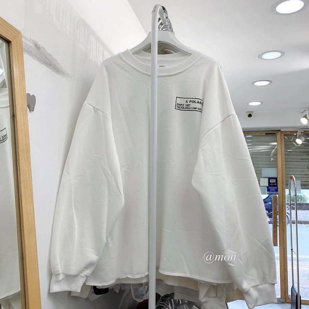 2012023 Áo pull nỉ, sweater nỉ , áo nỉ da cá nữ ulzzang freesize | BigBuy360 - bigbuy360.vn