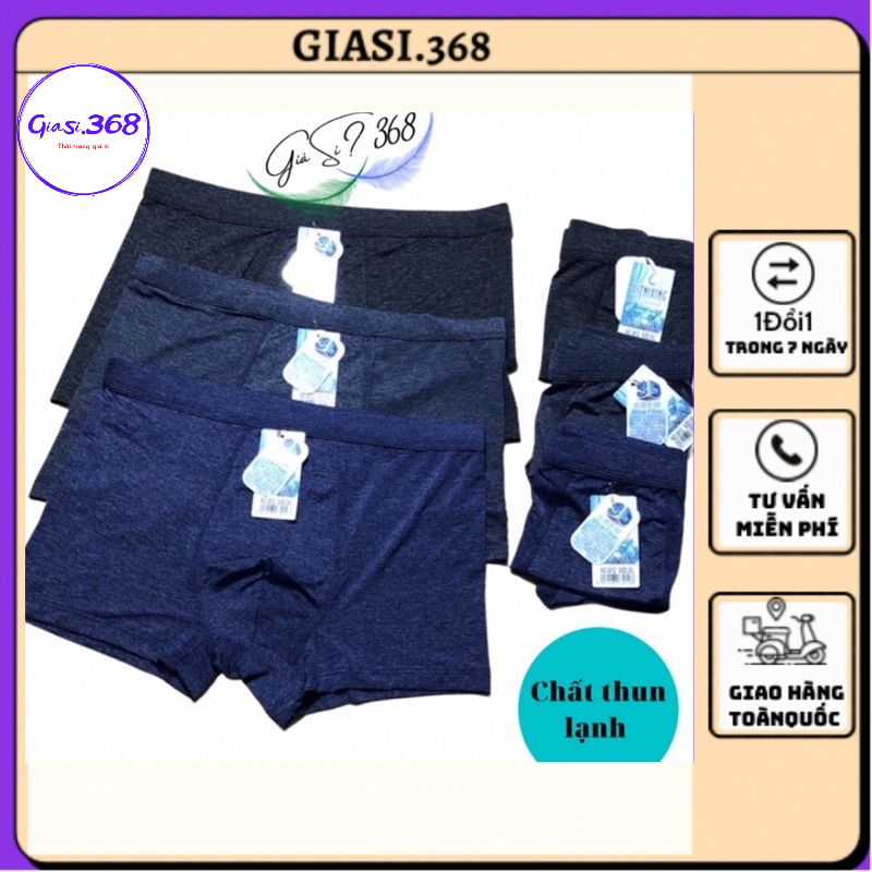 3 chiếc Quần lót nam , quần xxịp đùi cao cấp chất thun lạnh mềm mịn thoáng mát, size XL, XXL,XXXL