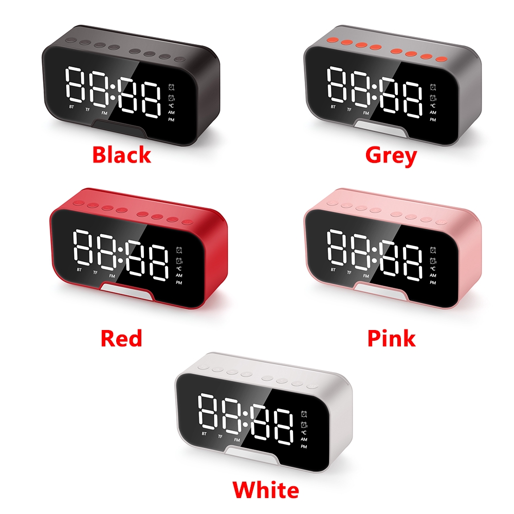 Đồng Hồ Báo Thức Tích Hợp Đài Fm Có Đèn Led Và Kết Nối Bluetooth