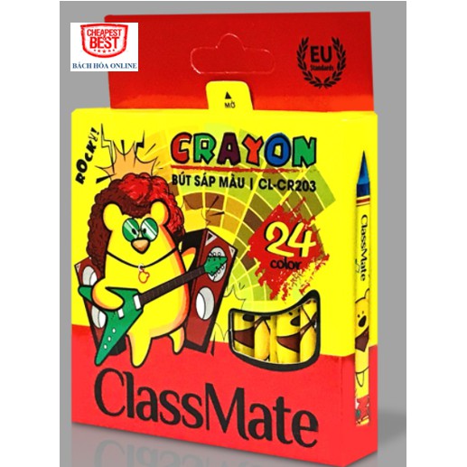 Bút sáp Class Mate 12 màu CL-CR201; 18 màu CL-CR 202; 24 màu CL-CR203