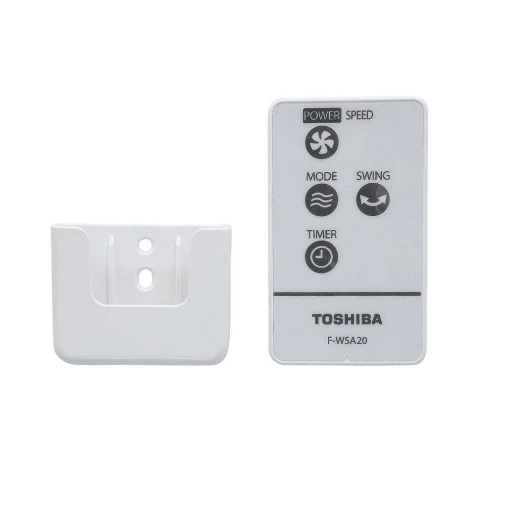 Quạt treo tường 3 cánh có remote điều khiển từ xa màu xám Toshiba F-WSA20VN 55W - Hàng chính hãng