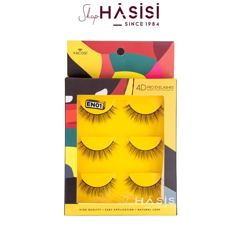 LÔNG MI VACOSI - 4D Pro Eyelashes ( Hộp 3 Cặp )