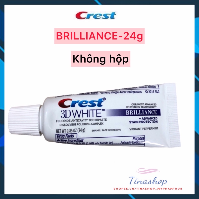 Kem đánh răng Crest mini 24g bỏ túi