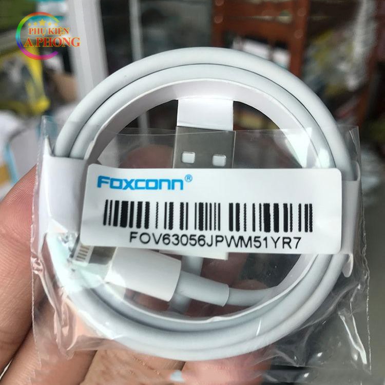 [Sỉ từ 5sp] Cáp sạc iphone, ipad, airpods foxconn loại 5 chíp - 5V/1A - Sạc ổn định, siêu bền cho iPhone 5 đến 11 Promax